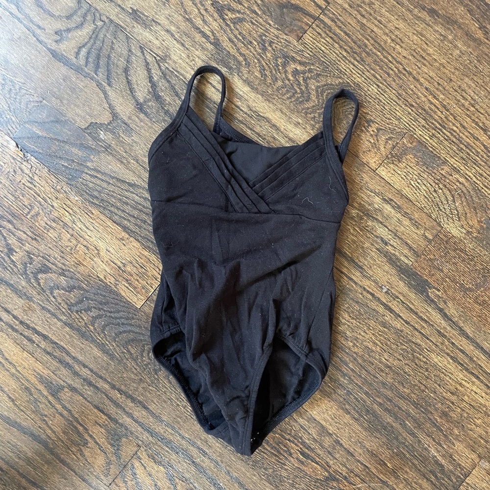 Kids Black One Piece Dance Leotard